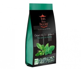 Thé vert à la menthe nanah du maroc bio - 110.0 g - gamme gourmet - thés de la pagode -123261
