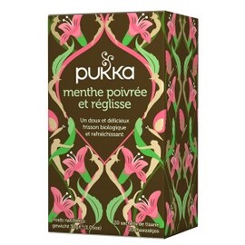 Tisane Ayurvedique Peppermint & Licorice BIO - boite de 20 sachets - divers - Pukka -140280