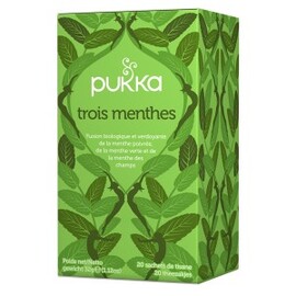 Tisane Ayurvedique three mint - 20.0 unites - Tisanes Ayurvediques Bio - Pukka Assiste la digestion et réveille l'esprit.-120577