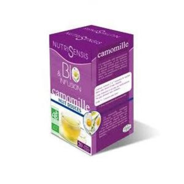 Photo de Tisane camomille bio, nuits douces - 20 sachets Nutrisensis Tisane camomille bio, nuits douces - 20 sachets Nutrisensis-137179