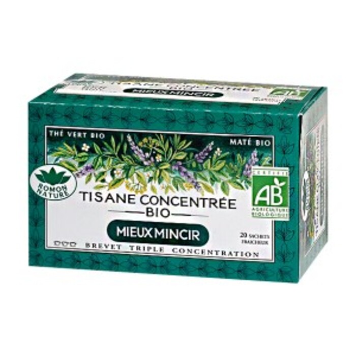 Photo de Tisanes concentrées mieux mincir bio - boîte de 20 sachets Romon nature Tisanes concentrées mieux mincir bio - boîte de 20 sachets Romon nature-137855
