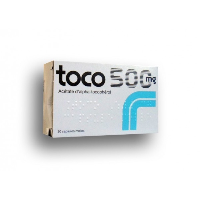Photo de Toco 500mg - 30 capsules Toco 500mg - 30 capsules -192400