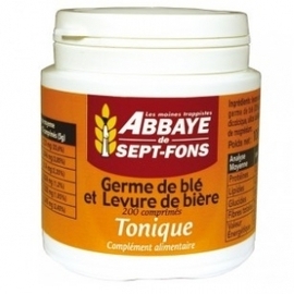 Tonique (germe de blé et levure de biere) - 200.0 unites - Compléments Alimentaires - Abbaye de Sept-Fons -11969