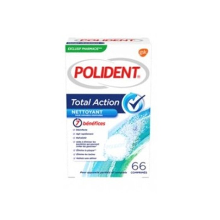 Photo de Total action nettoyant 66 comprimés Polident Total action nettoyant 66 comprimés Polident-211274