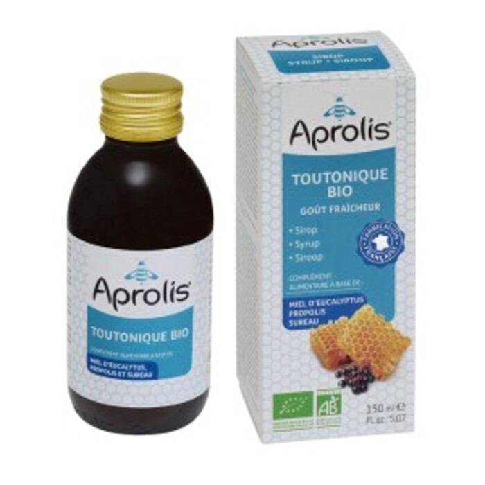 Photo de Toutonique sirop : miel, camomille, sureau Aprolis Toutonique sirop : miel, camomille, sureau Aprolis-14813