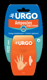 - Traitement Ampoules - Pansement hydrocolloïde - Petit format Doigts / Orteils - x6 pansements - 6.0 u - pieds mains - Urgo -224723