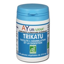 Trikatu bio - 60.0 unités - Compléments Alimentaires - Ayur-Vana -105189