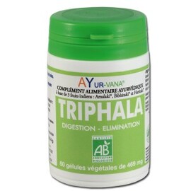Triphala gélules bio - 60.0 unités - compléments alimentaires - ayur-vana -105190