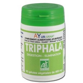 Triphala gélules Bio - 60.0 unités - Compléments Alimentaires - Ayur-Vana -105190