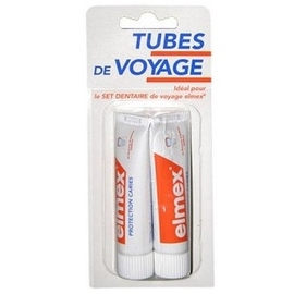 Tubes de voyages  anti-caries (pack rouge) -2x - 12.0 ml - dentifrice - elmex -105322