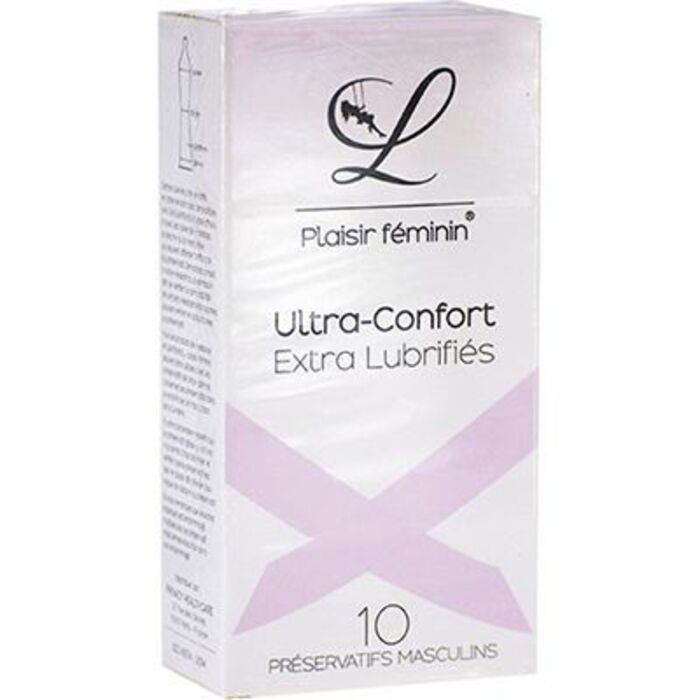 Ultra-confort extra lubrifiés 10 préservatifs L plaisir feminin-210200