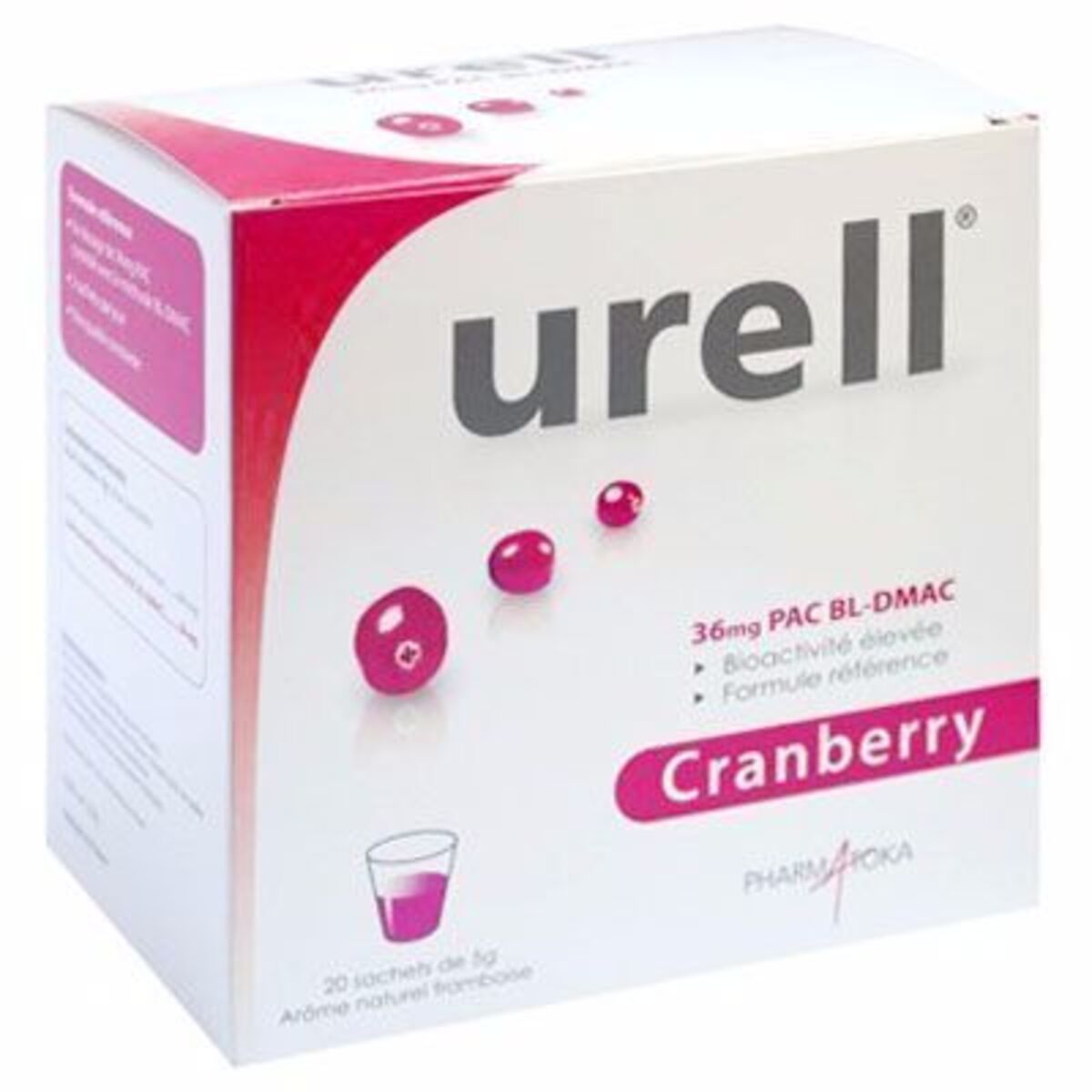Urell cranberry 20 sachets goût framboise urell Achat au meilleur
