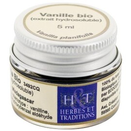 Vanille hydrosoluble - 5.0 ml - Huiles essentielles 2 ml et 5 ml - Herbes et Traditions -1929