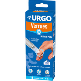 - Verrues Mains & Pieds - Traitement par cryothérapie - Dès 4 ans -  soit 15 traitements - 38.0 ml - pieds mains - Urgo -144734