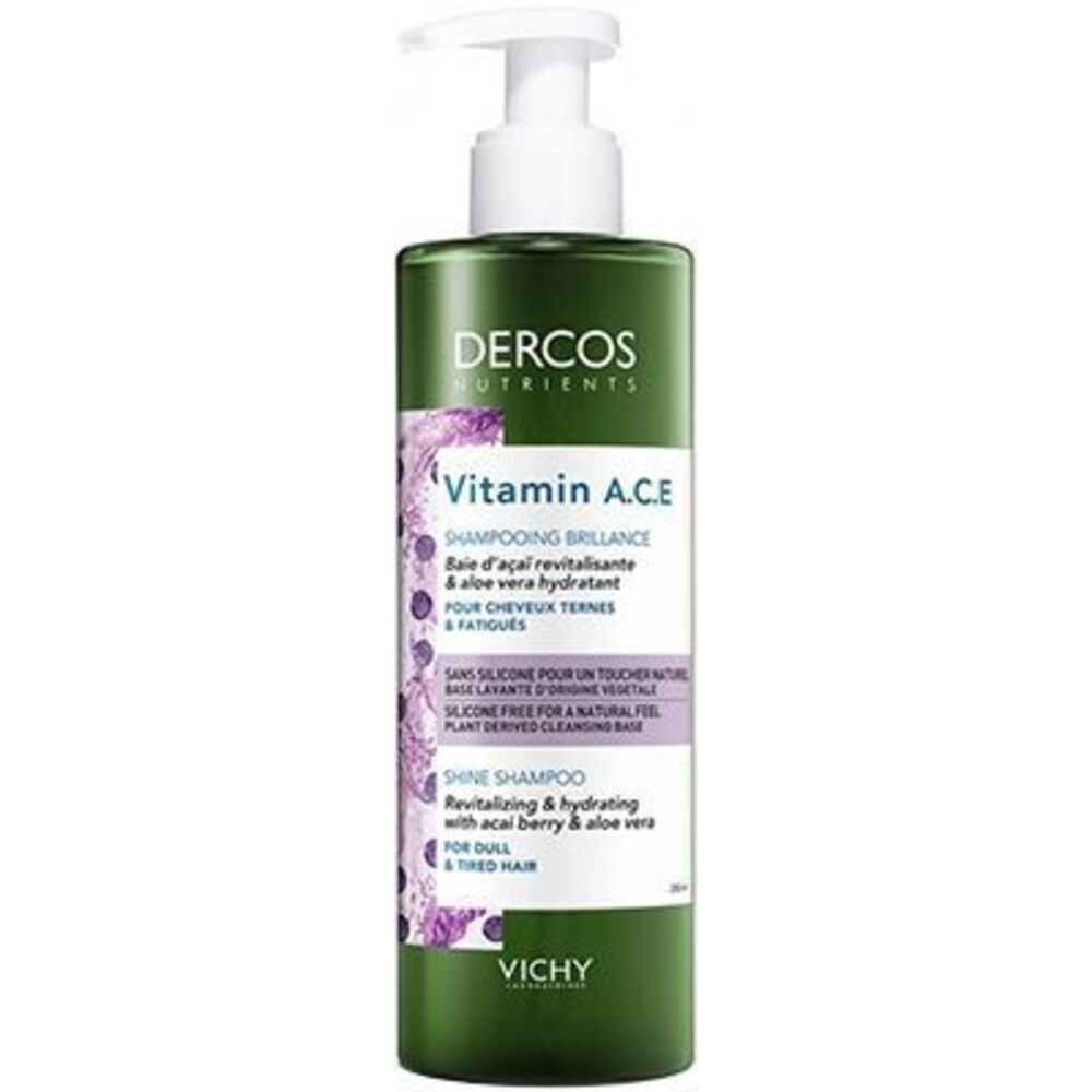 Photo de Vichy dercos nutrients vitamin a.c.e shampooing brillance 250ml Vichy Vichy dercos nutrients vitamin a.c.e shampooing brillance 250ml Vichy-223166