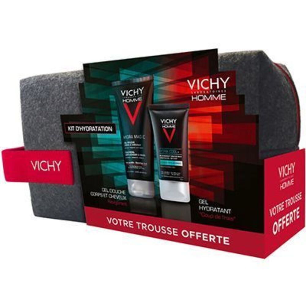 Photo de Vichy homme trousse kit hydratation gel douche 200ml + gel hydratant 50ml Vichy Vichy homme trousse kit hydratation gel douche 200ml + gel hydratant 50ml Vichy-223169