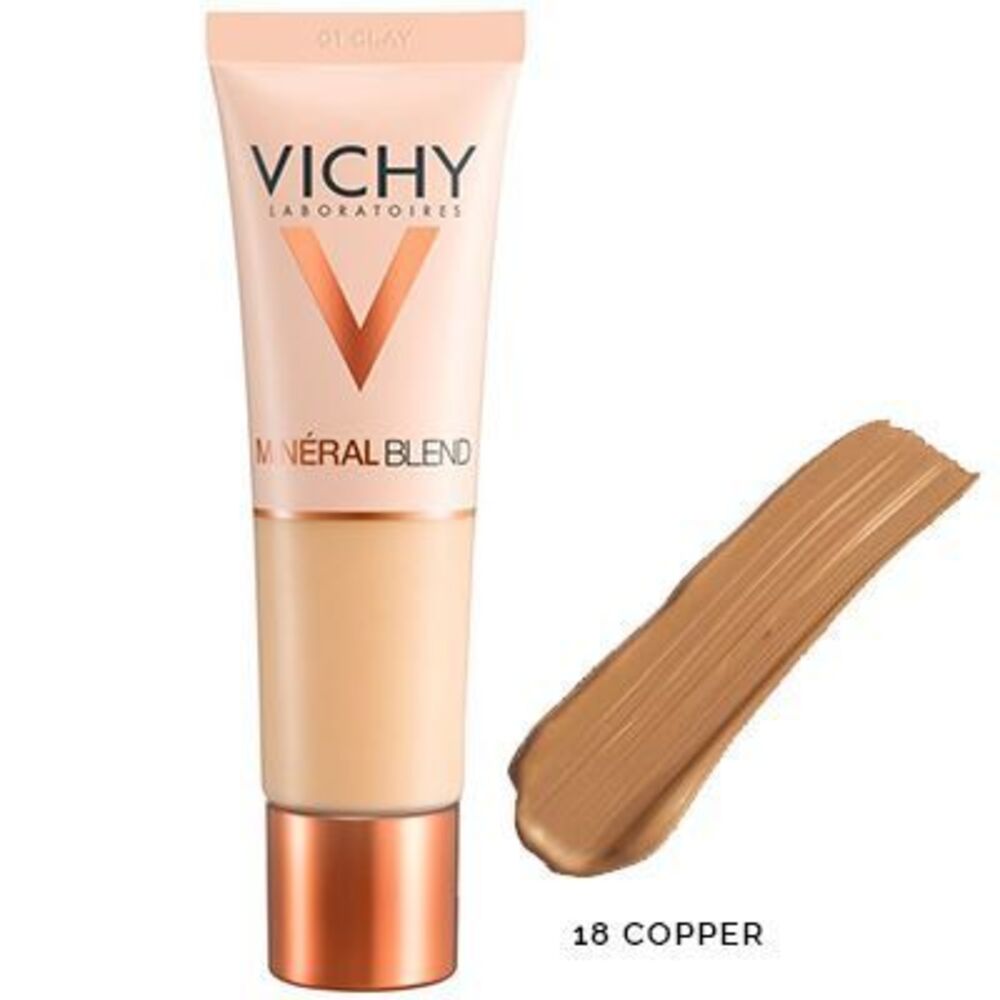 Photo de Vichy mineralblend fond de teint hydratant 18 copper 30ml Vichy Vichy mineralblend fond de teint hydratant 18 copper 30ml Vichy-222771