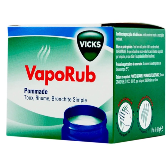 VICKS VAPORUB Pommade 50g  Pharmacie en ligne Citypharma