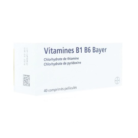 Vitamine b1 b6 - 40 comprimés pelliculés - bayer -192446