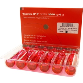 Vitamine b12  1000 - 6 ampoules x - 4.0 ml - gerda -193944