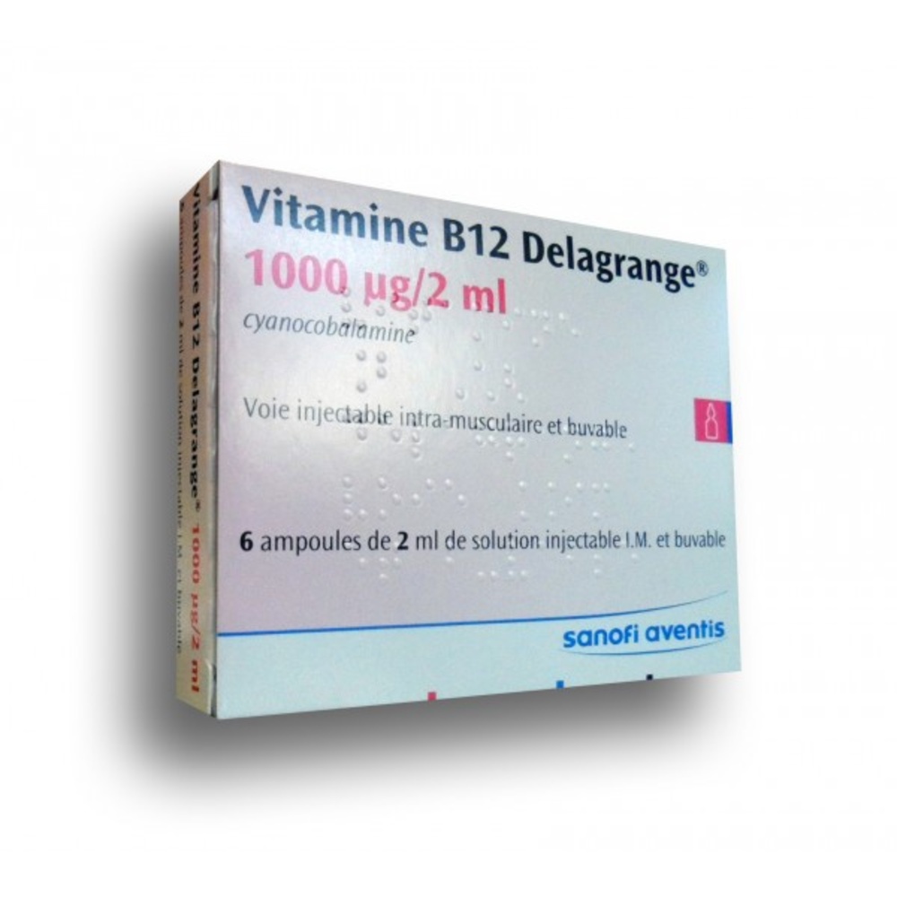 Photo de Vitamine b12 delagrange - 6 ampoules x Sanofi Vitamine b12 delagrange - 6 ampoules x Sanofi-193942
