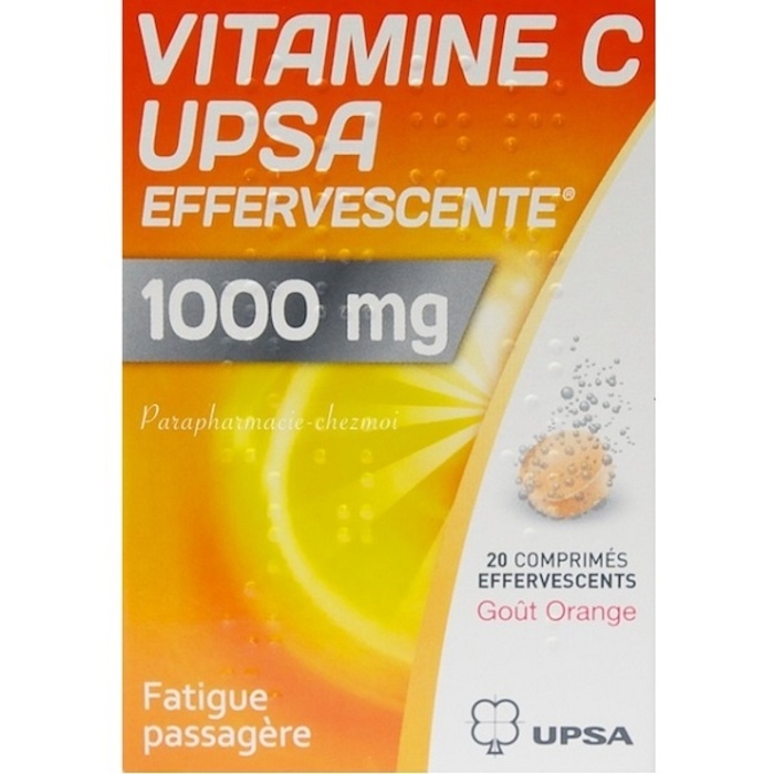 Vitamine C Effervescente 1000mg Upsa Achat Au Meilleur Prix Pharmacie En Ligne