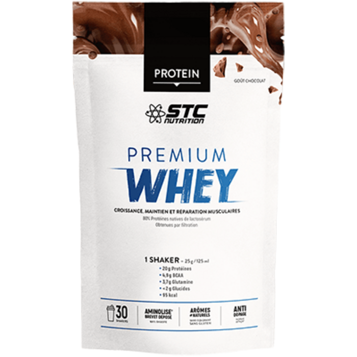 Whey proteines chocolat 750g lot de 3 Stc nutrition-138240