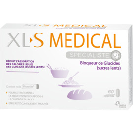 Xls medical bloqueur de de glucides 60 comprimés - 60.0 unites - xls médical -119892