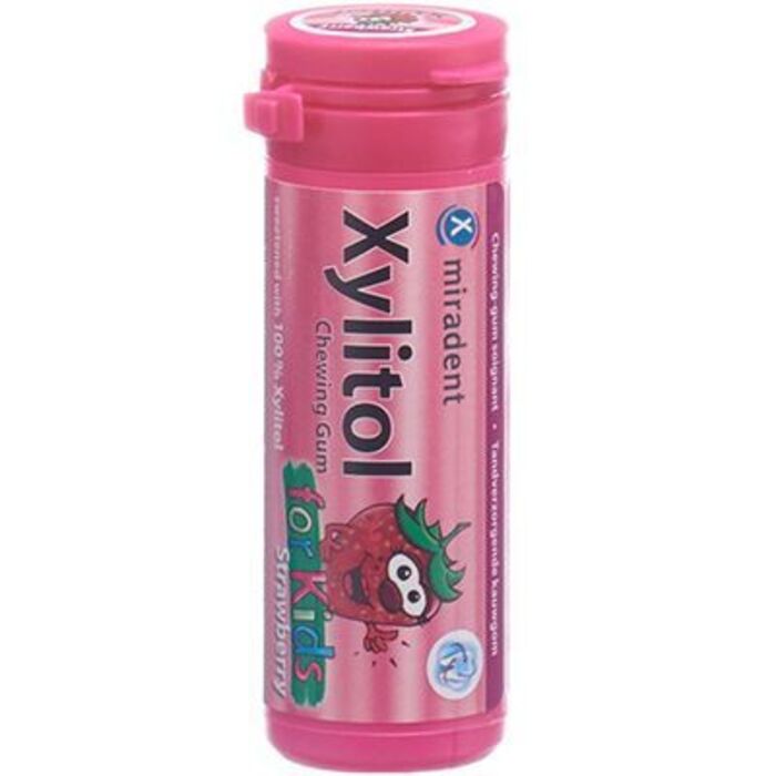 Photo de Xylitol for kids fraise 30 Miradent Xylitol for kids fraise 30 Miradent-225566