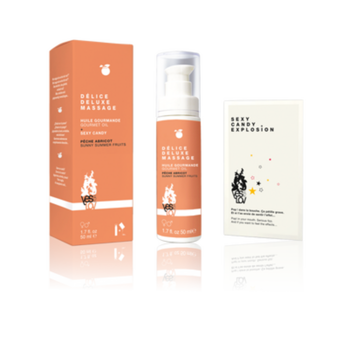 Photo de Yesforlov délice deluxe massage pêche abricot 50ml Yesforlov Yesforlov délice deluxe massage pêche abricot 50ml Yesforlov-222400