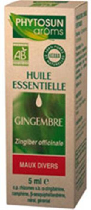 Photo de Zingiber officinale (gimgembre) bio Phytosun arôms Zingiber officinale (gimgembre) bio Phytosun arôms-11782